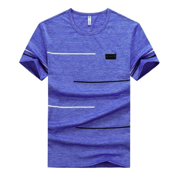 T-shirt pour hommes T2073 bleu XXS