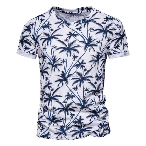 T-shirt pour hommes T2131 blanc S