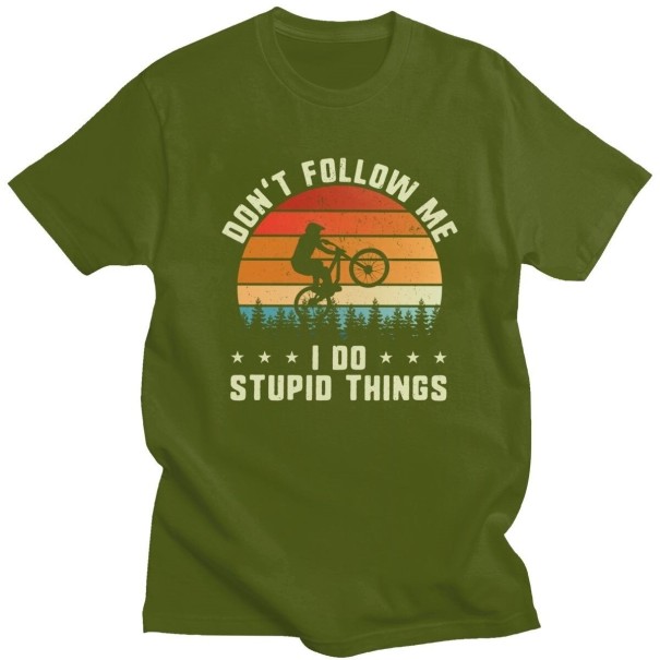 T-shirt pour hommes T2288 vert armée XXL