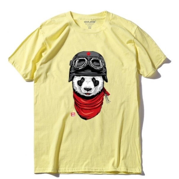 T-shirt pour hommes T2307 jaune clair S