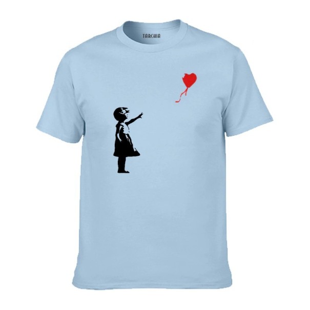 T-shirt T2344 azurblå XXL