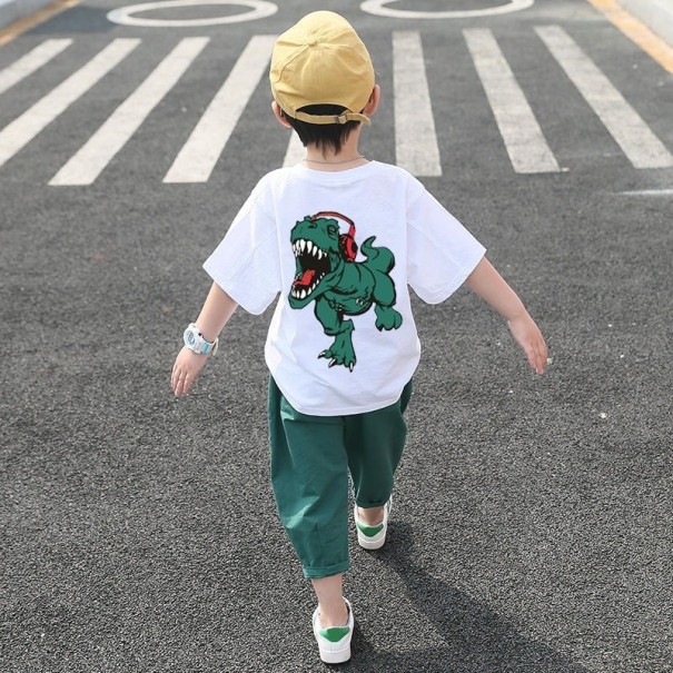 T-Shirt und Hose für Jungen L1597 weiß 3 A