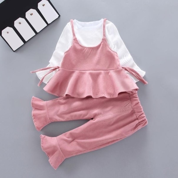 T-Shirt und Hose für Mädchen L1167 rosa 12-24 Monate