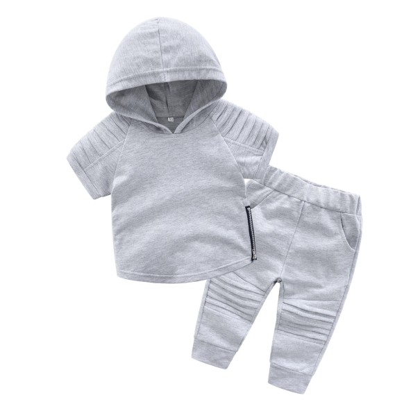 T-Shirt und Jogginghose für Jungen L1692 grau 12-24 Monate