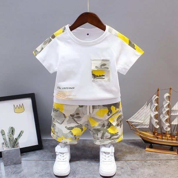 T-Shirt und Shorts für Jungen L1249 5 E