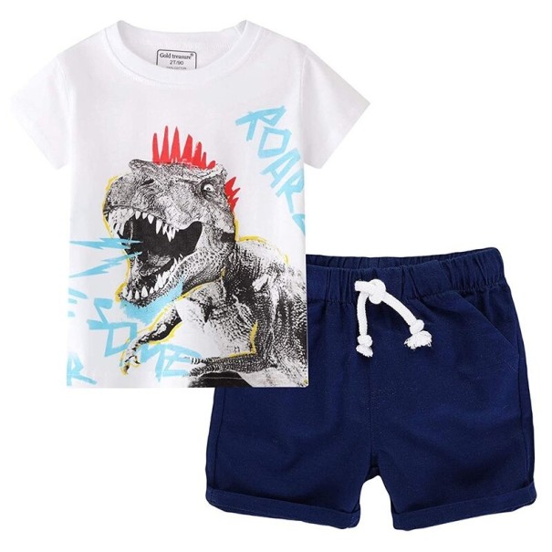 T-Shirt und Shorts für Jungen L1623 2 E