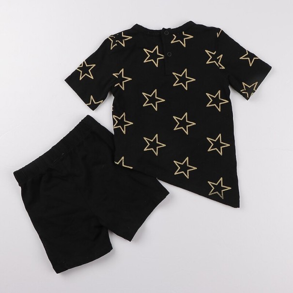 T-Shirt und Shorts für Jungen L1637 golden 6