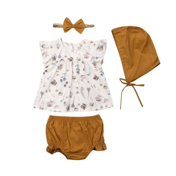 T-Shirt und Shorts für Mädchen L1295 12-24 Monate