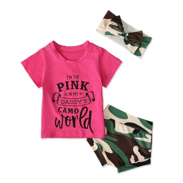 T-Shirt und Shorts für Mädchen L1526 6-12 Monate