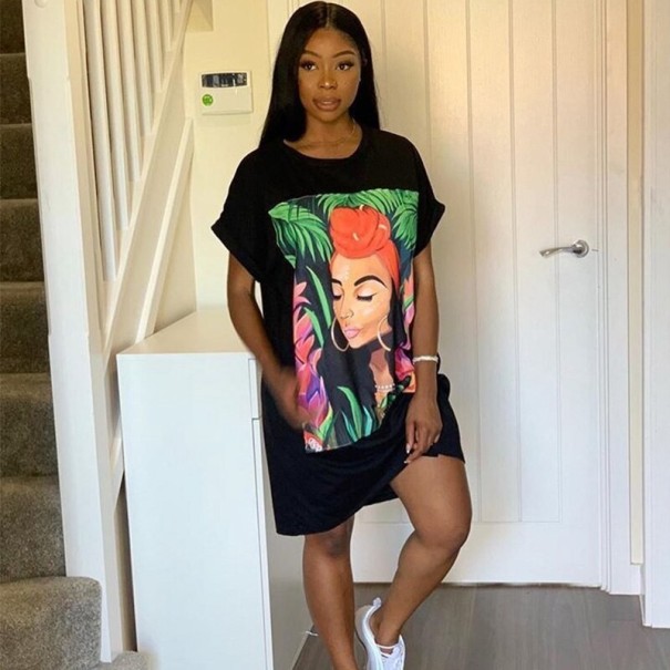 T-shirtjurk zwart XL