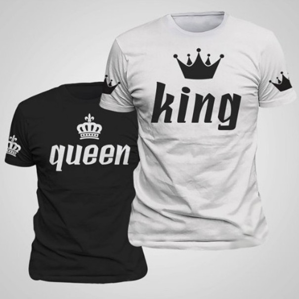 T-shirtsæt - KONGEN OG HANS DRONNING L XXL