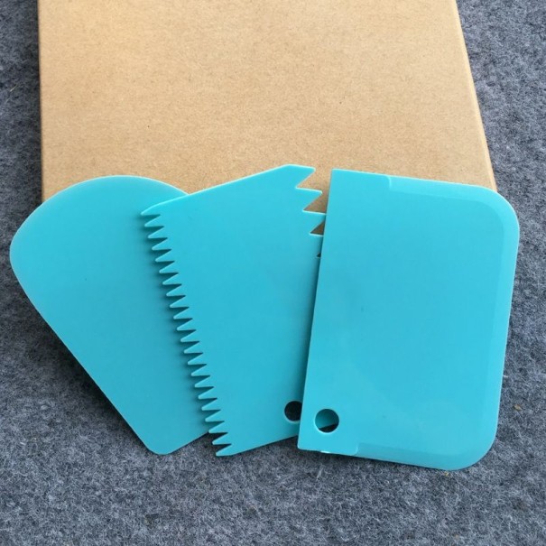 Taartdecoratieset 3-delig turquoise