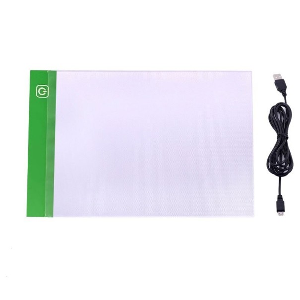 Tabla de desen cu LED verde