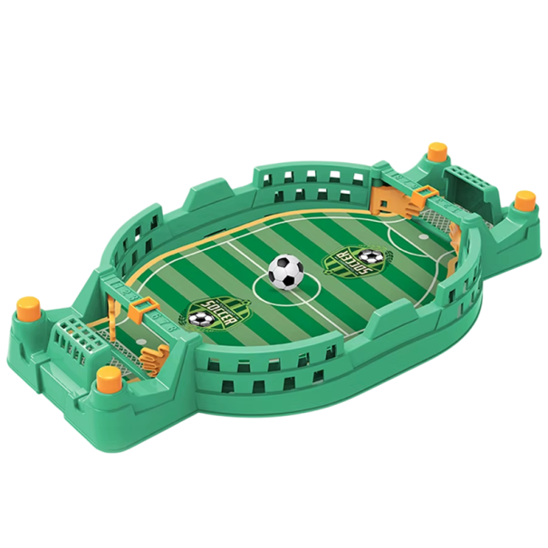 Table Football Game 23.1 x 12.5 x 3 cm Mini Interactive Catapult Football Competitive Family Toy Sports Table Fun for Children and Adults green