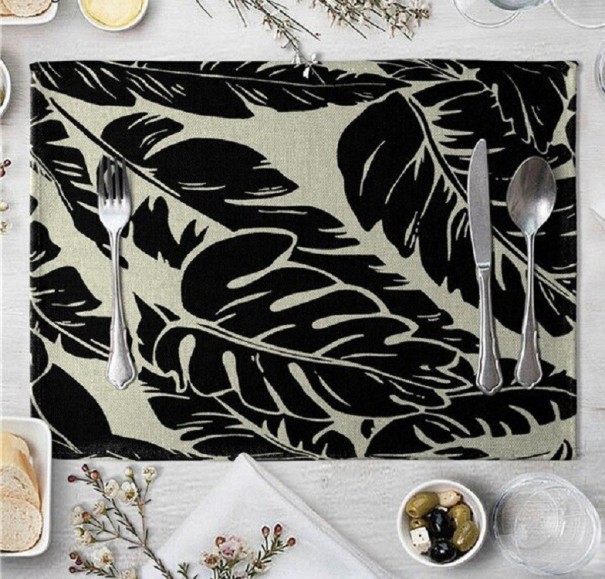 Table Mat with Tropical Leaves 13