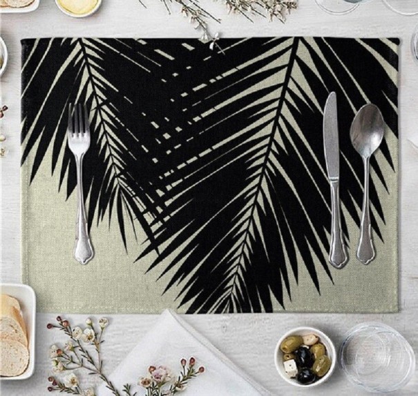 Table Mat with Tropical Leaves 7