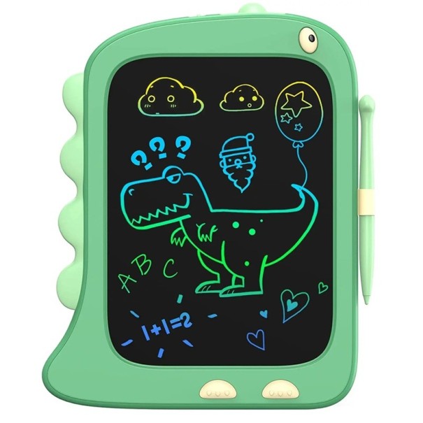 Tablet do rysowania LCD dla dzieci 22 cm Elektroniczny kolorowy tablet z ołówkiem Zabawka dla chłopców i dziewcząt Rysowanie Pisanie Zabawa zielony