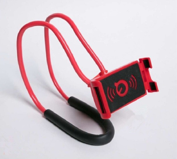Tablet-/Handyhalter um den Hals rot