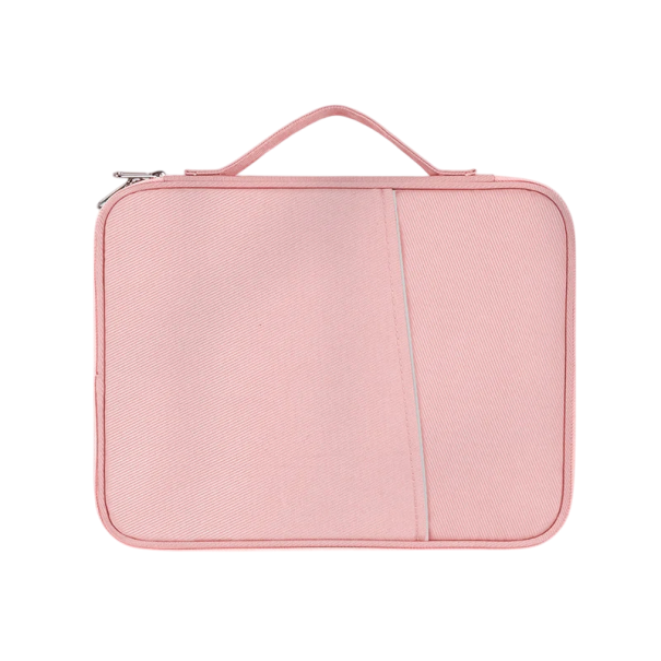 Tablet-Tasche 12,4 12,9 13 Zoll für iPad Air 2023 Schlanke Tablet-Hülle Tragbare Tasche mit Griff Schutzhülle Neutrale Farbe rosa
