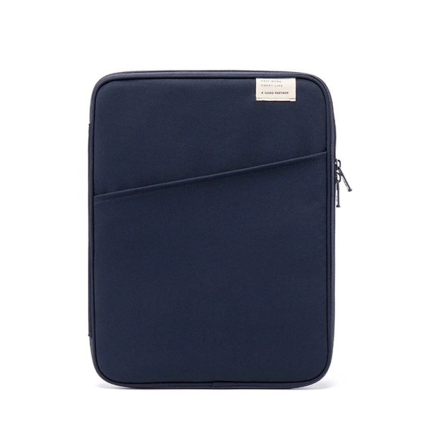 Tablethoes voor 13-14 inch Beschermhoes voor iPad Air Neutrale kleuren Zachte binnenvoering Ritssluiting Lichtgewicht, draagbaar ontwerp blauw