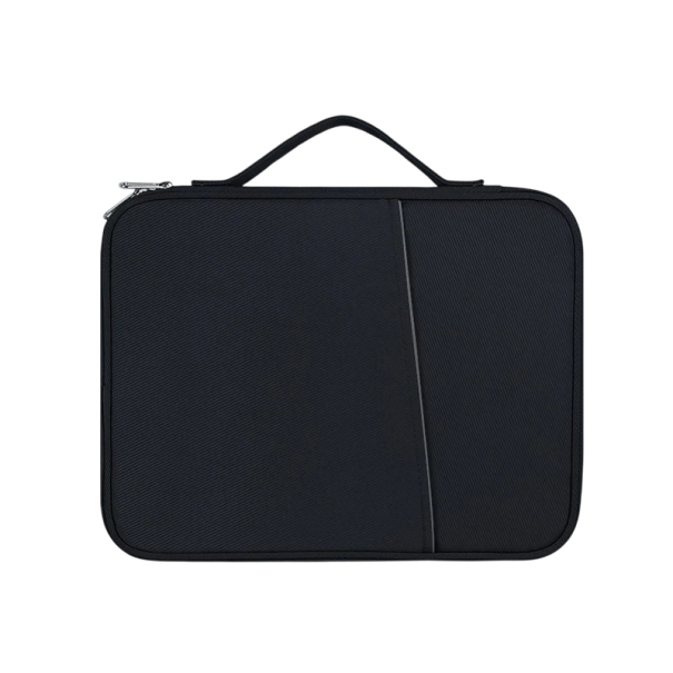 Tablettas 12,4 12,9 13 inch voor iPad Air 2023, slanke tablethoes, draagbare tas met handvat, beschermhoes, neutrale kleur zwart
