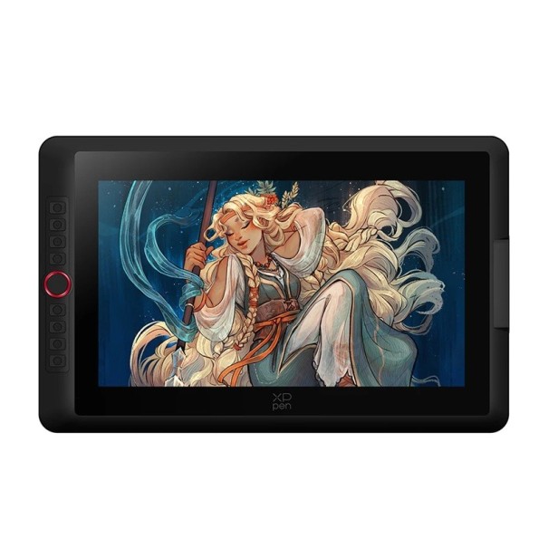 Tablette graphique XP-PEN Artist 15.6 Pro V2 16K 15,6 pouces Écran Full HD 16 384 niveaux de pression Commande rouge et 8 touches Noire pour le dessin 1