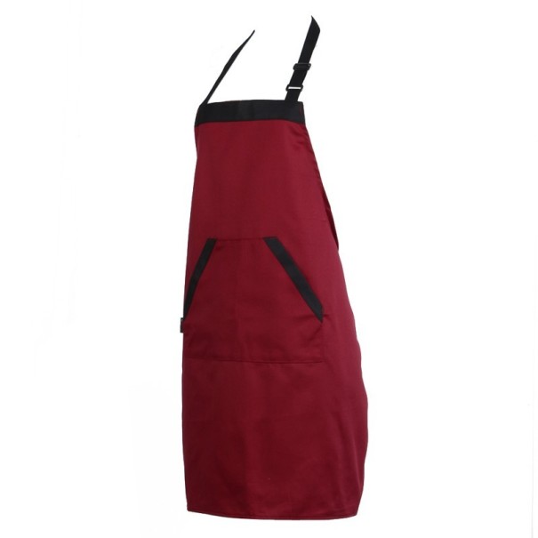 Tablier de cuisine en coton J1353 rouge
