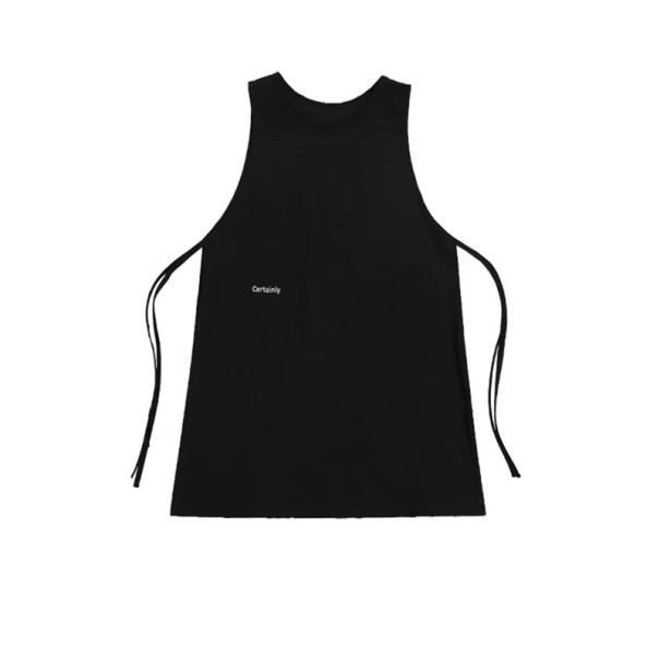 Tablier long pour femme 96x65 cm Tablier de cuisine de travail imperméable avec poches pour la cuisine, la peinture, la cosmétique et les ongles noir