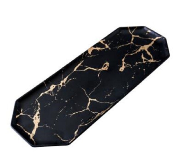 Tabuleiro de cerâmica preto L