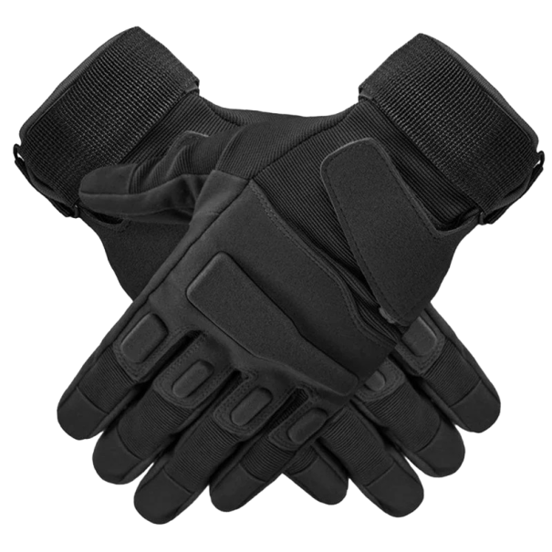 Tactical Full Finger Gloves Outdoor Sports Csúszásgátló kesztyűk Katonai kesztyűk fekete M