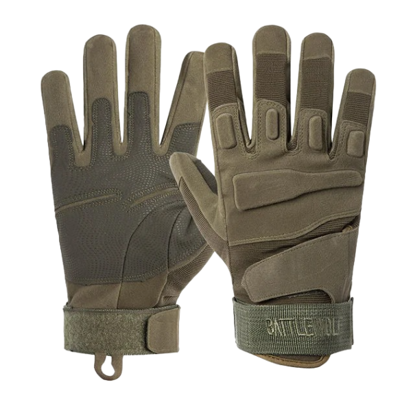 Tactical Full Finger Gloves Outdoor Sports Csúszásgátló kesztyűk Katonai kesztyűk zöld L