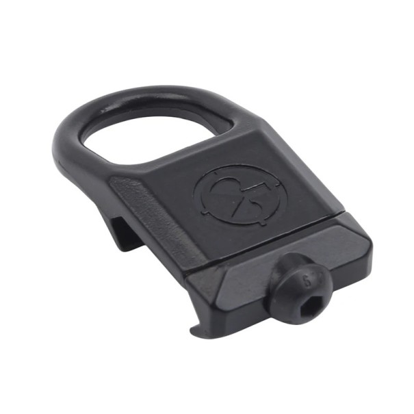 Tactical Quick-Detach Clip with Rotating Mount for Rifle Neutral Colours Metal QD Strap Mount Rotating Adapter for Tactical Sling black