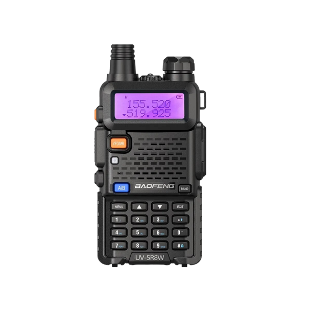 Tactical Radio with Antenna 8 W Long Range Radio 16 km Dual Channel Radio 11 x 5.8 x 3.2 cm 1