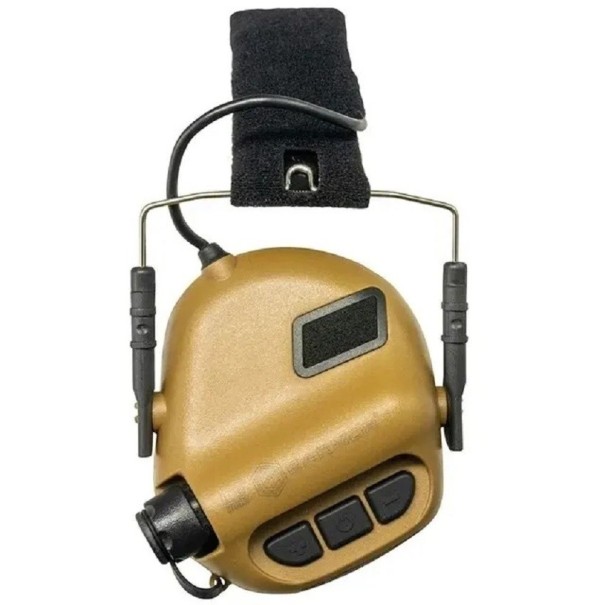 Tactical Shooting Hörlurar Elektroniska brusreducerande hörlurar Hörselkåpor Militära brusreducerande hörlurar Hörselskydd guld