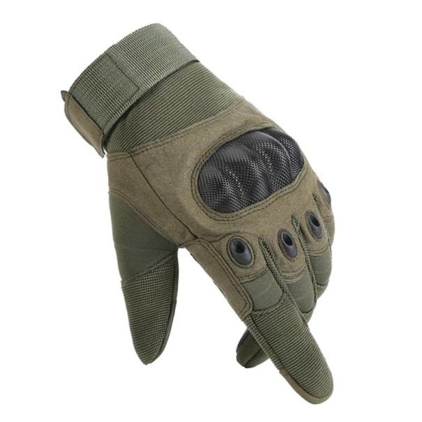 Tactical Sports Gloves for Men with Hardshell Reinforcement Black Eagle Five-Finger Training Gloves Breathable Non-Slip Finger Ventilation green XL
