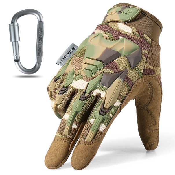 Tactische beschermende handschoenen camouflage S