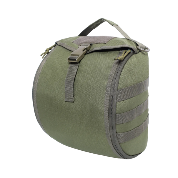 Tactische helmhoes, helmopbergrugzak, waterdichte helmtas, multifunctionele opbergruimte, militaire helmrugzak, 30 x 24 x 17 cm legergroen