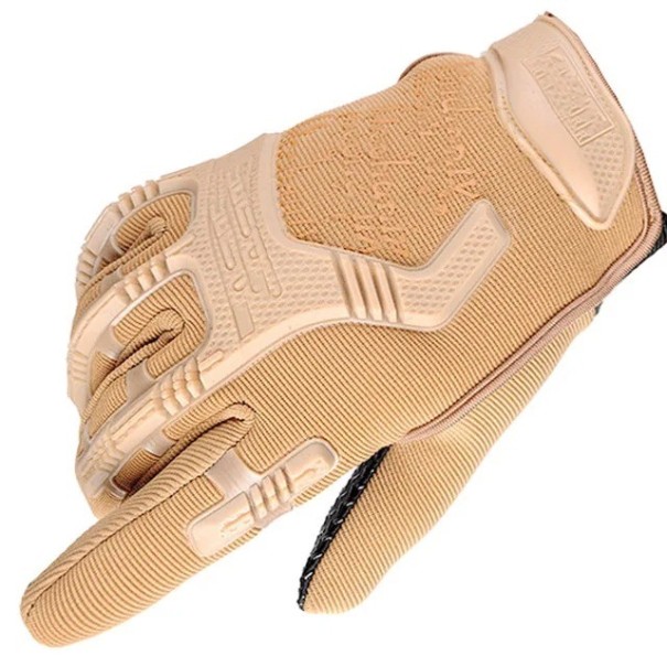 Tactische militaire handschoenen Antislip militaire handschoenen Beschermende handschoenen kaki M