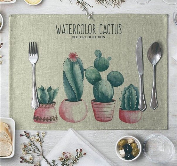 Tafeldecoratie met cactussen 1