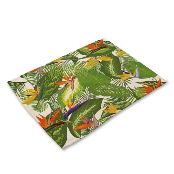 Tafeldecoratie met tropische bloemen 5