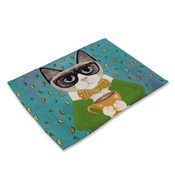 Tafeldekking met katten 4