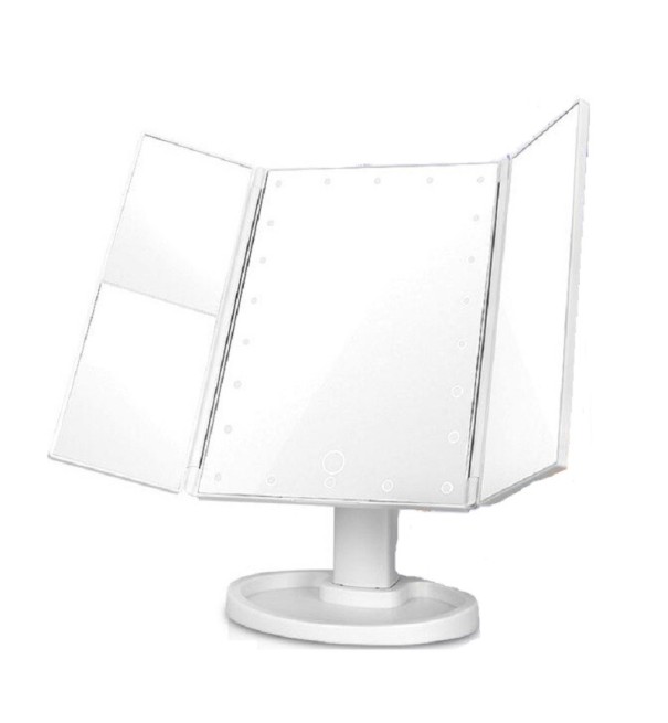 Tafelspiegel met verlichting T1862 wit
