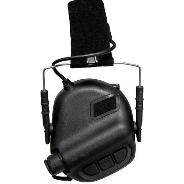 Taktická střelecká sluchátka Elektronická sluchátka proti hluku Chrániče uší Vojenská sluchátka proti hluku Ochrana sluchu černá