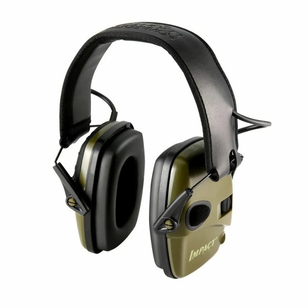 Taktické elektronické střelecké chrániče sluchu Protihluková sluchátka Střelecká sluchátka proti hluku zelená