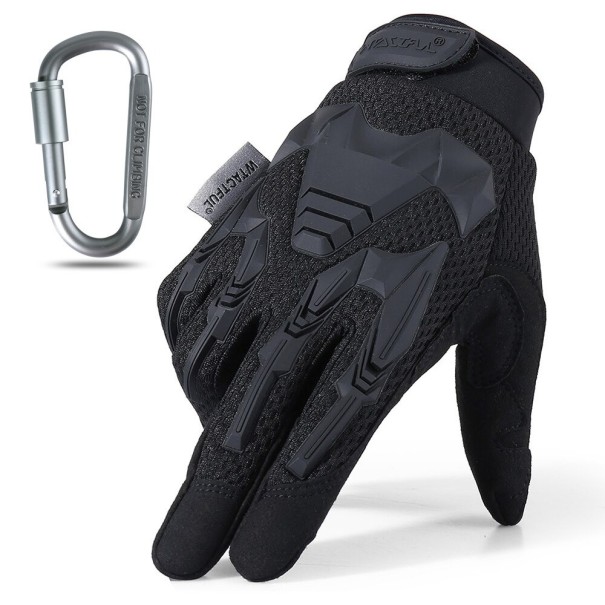 Taktické ochranné rukavice černá S