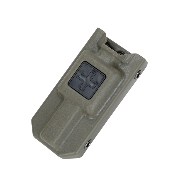 Taktické pouzdro na opasek Taktický úložný box Lékařské pouzdro 12 x 6 cm armádní zelená