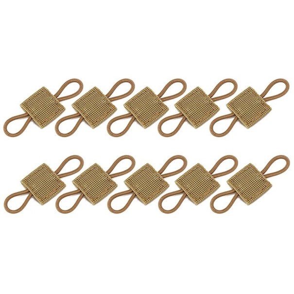 Taktinen MOLLE-joustava hihna, taktinen laukku, soljet, joustavat taktiset pidikkeet, 10 kpl khaki