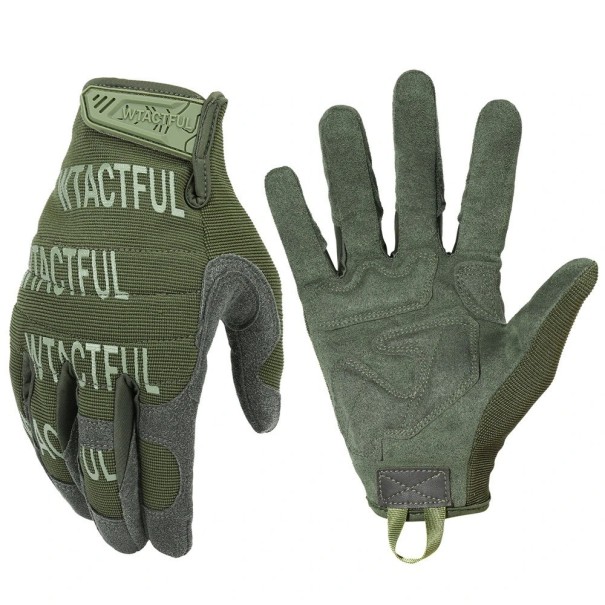 Taktische Handschuhe. Militärische Trainingshandschuhe. Rutschfeste Handschuhe grün M