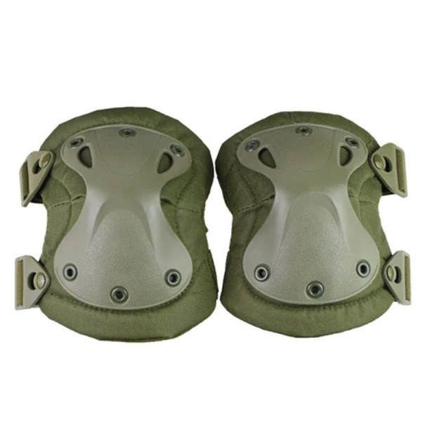 Taktische Knieschoner 140x195x85 mm EVA-Schaum mit hoher Dichte Militärische Airsoft Jagd Sport Schutzausrüstung grün