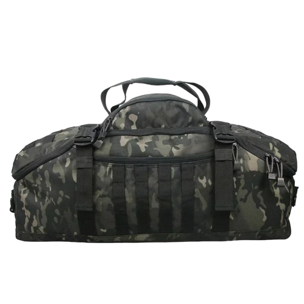 Taktische Militärtasche, Campingtasche, große Kapazität, Tasche mit mehreren Taschen, Wandertasche, Militärrucksack, 40 l, wasserdicht, 50 x 25 x 26 cm, Tarnmuster 1